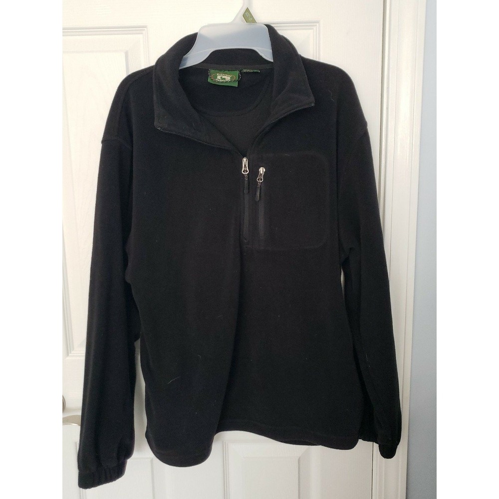 Stillwater Mens Fleece 3/4 jacket Size Medium‎ Black